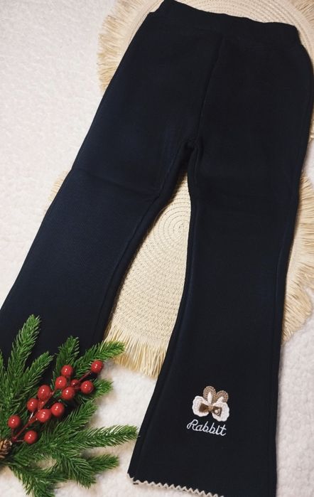 Дитячі кльошні  лосини на флісі