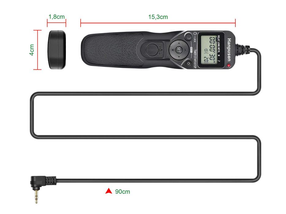 Remote Control Timer (C6) for Canon, Olympus, Fujifilm, Pentax64740395059713123