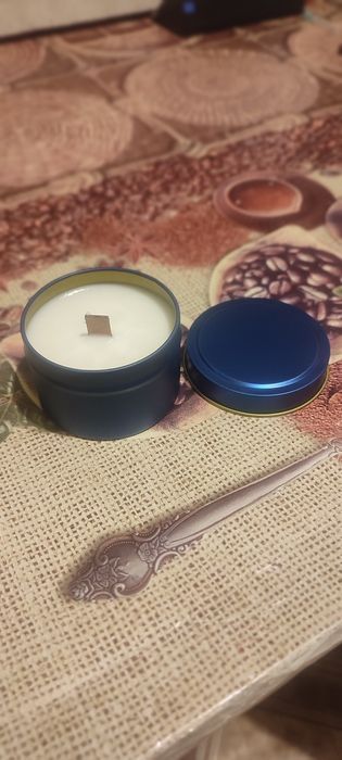 Аромасвечи с ароматом круасан с абрикосом, хенд мейд.