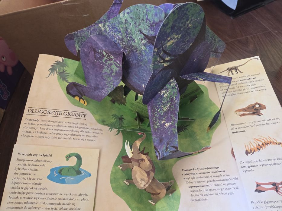 Książka encyklopedia prehistorii dinozaury Robert Sabuda & Mattehaw