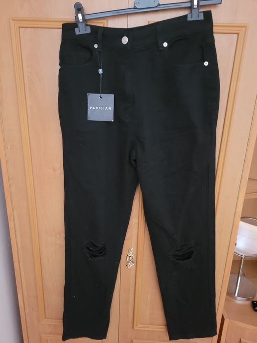 Spodnie z wysokim stanem 100% bawełna