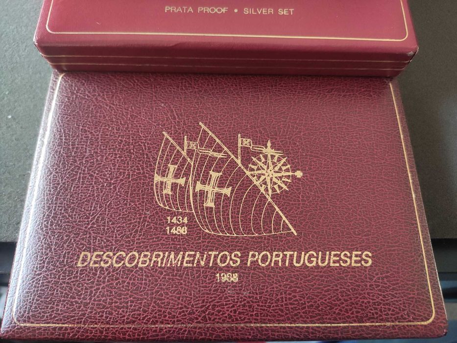 5 Estojos Moedas PROOF Descobrimentos Vazios