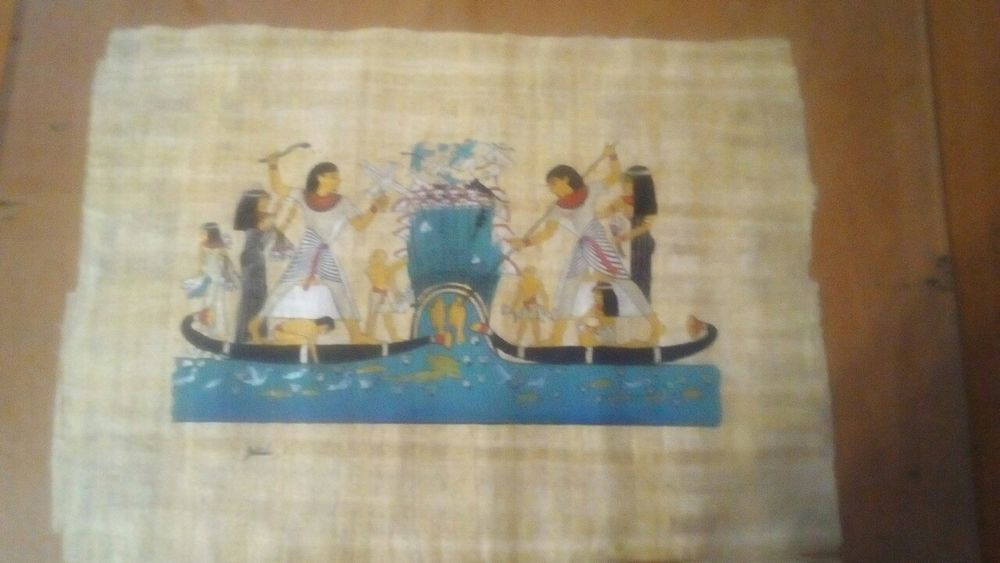 Єгипетська  картина на папірусі з тубусом