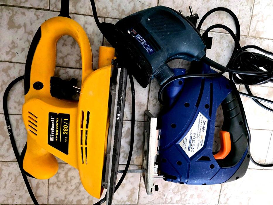 Serra de esquadria, tico tico e lixadeiras