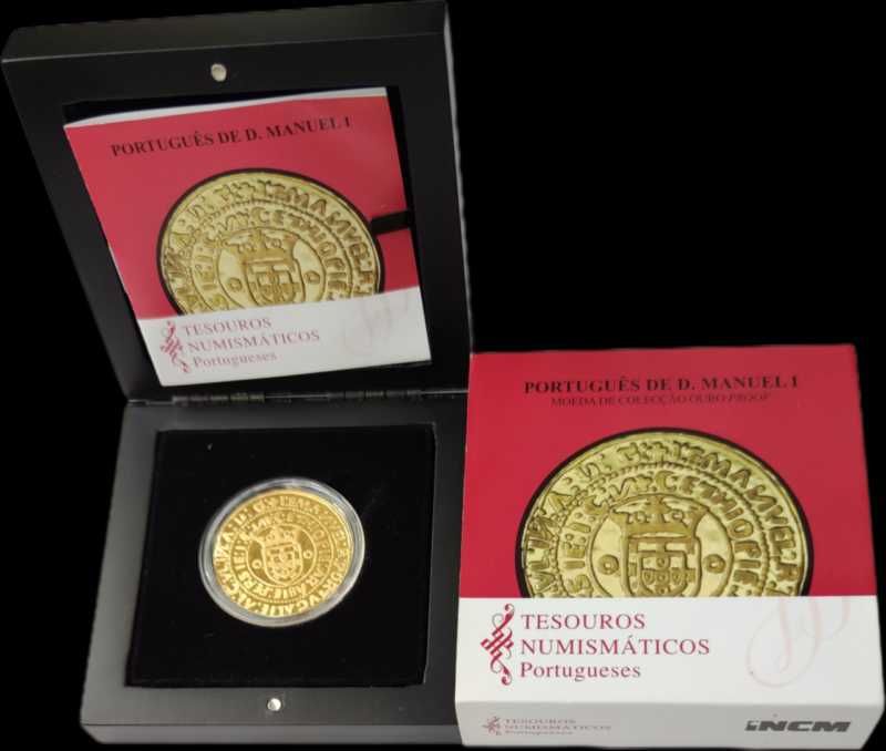 Moeda Ouro Proof 7,5€ – O Português de D. Manuel I