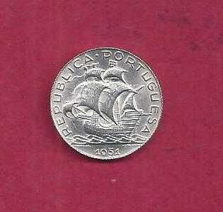 Republica  2$50 Escudos  1951  Prata   Bela/Soberba