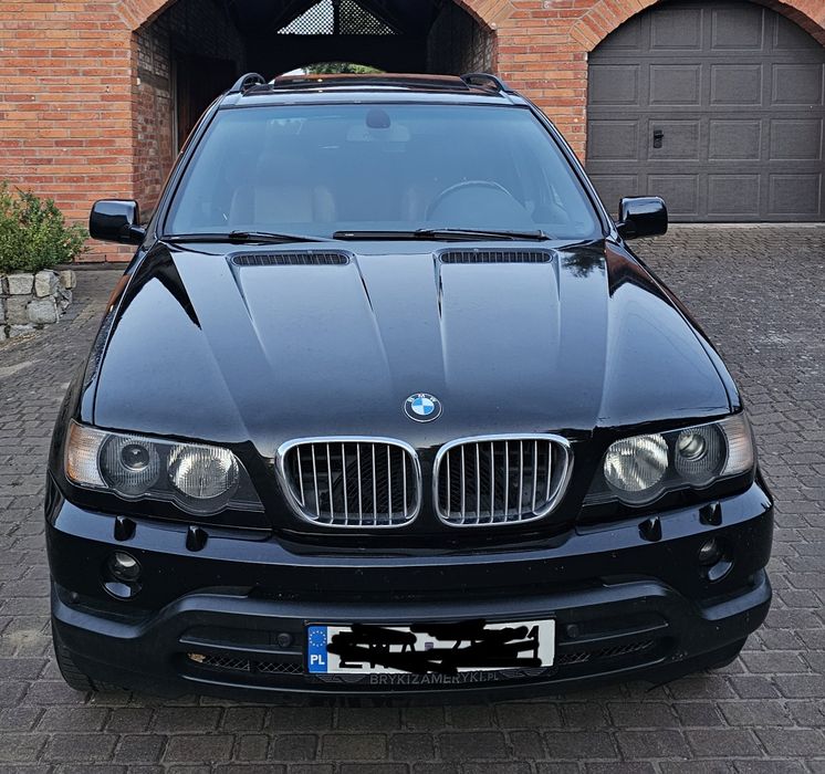 BMW X5 E53 4.4 v8 LPG m62b44 brązowe skory el. sporty czarny sufit  android