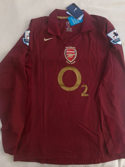 Koszulka longsleeve Retro Arsenal Henry 14 bordowa