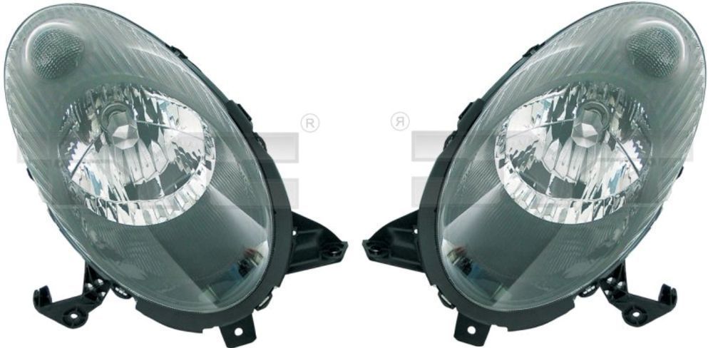 Nissan Micra K12 03-07 Reflektor Przedni Lampa Przednia Czarna NOWY