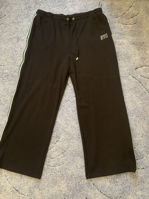 Брюки широкие спортивного стиля большой размер