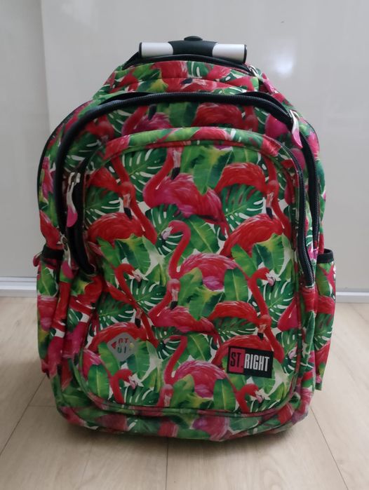 Tornister/plecak szkolny st.right w wzór flamingów