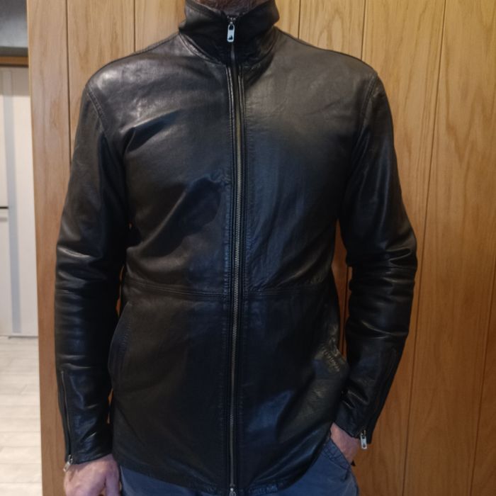 Чоловіча шкіряна куртка Diesel Black Gold