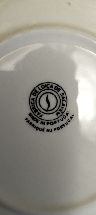 Conjunto de chá, porcelana loiça de Sacavém. (ver desconto no texto)