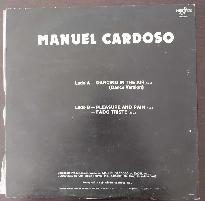 raro vinil: Manuel Cardoso “Dancing in the air”