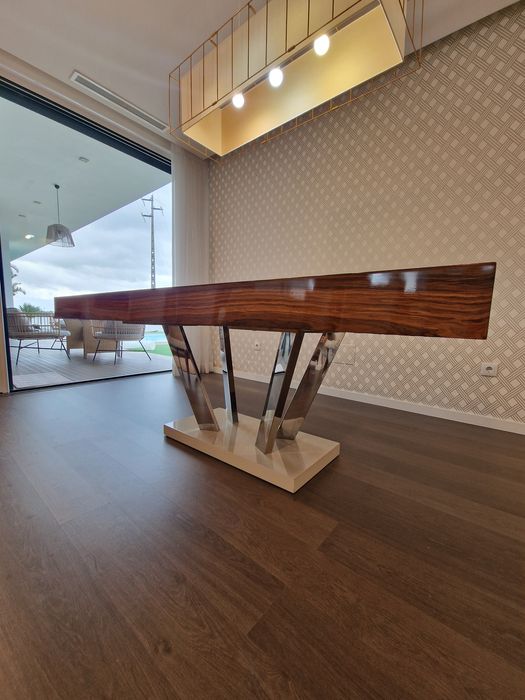 Mesa de madeira 2m extensivel 3m