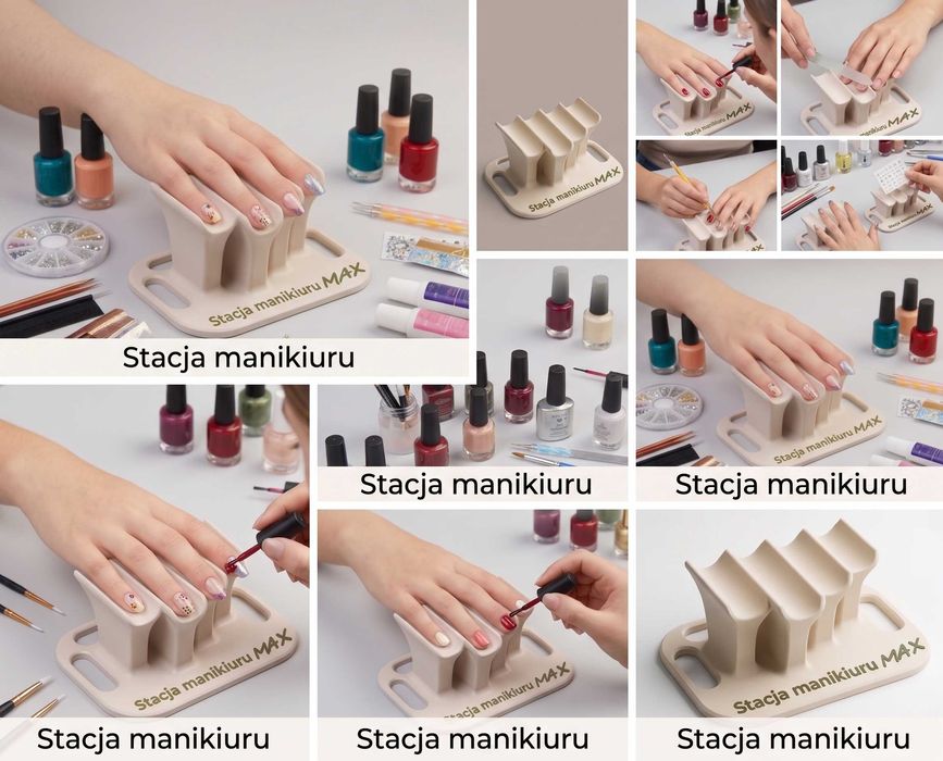 Ergonomiczny stojak do manicure – idealny do malowania i nail artu!