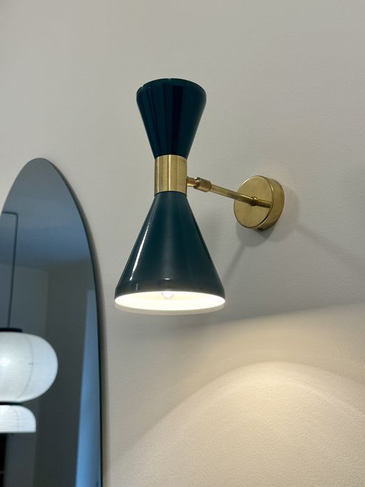 Kinkiet włoska lampa włoski vintage Mid century