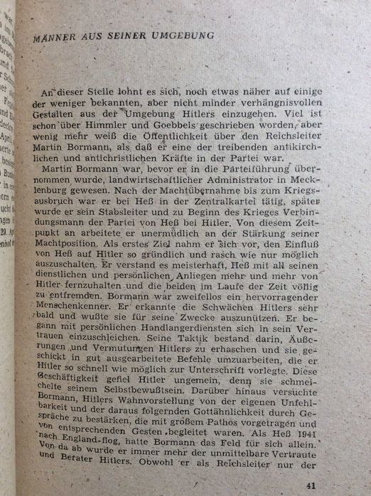 Os últimos dias da Chancelaria do Reich , 1947