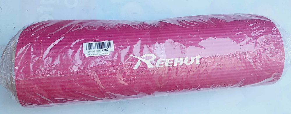 180x61 Reehut 12,7mm GRUBA MATA GIMNASTYCZNA DO ĆWICZEŃ Pink defekt