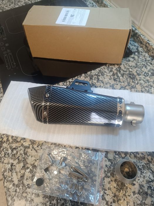 Ponteiras de escape universais 51mm para mota