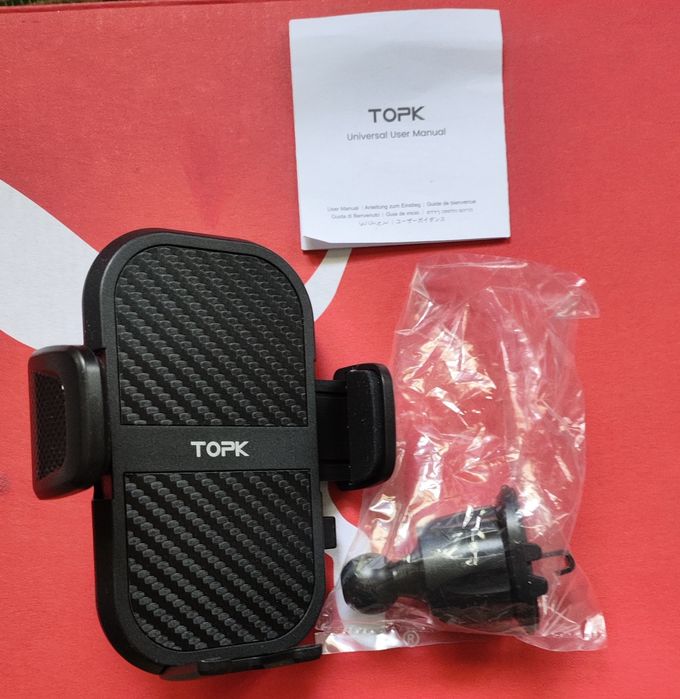 Тримач для телефону автомобільний TOPK чорний новий