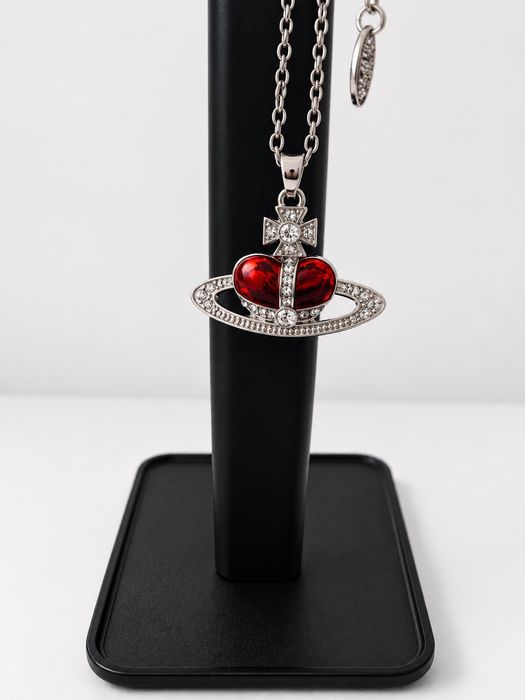 Naszyjnik vivienne westwood heart czerwony
