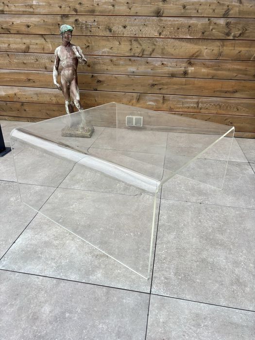Unikatowy stolik kawowy Pleksiglas Michel Dumas dla Roche Bobois Top