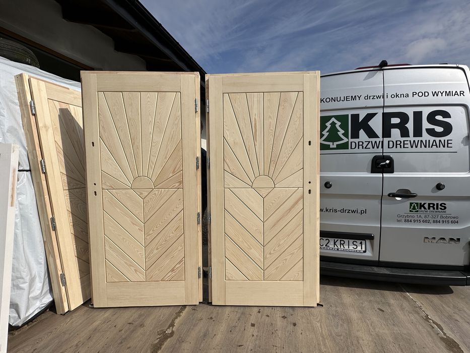 Drzwi wejściowe zewnętrzne Góralskie GRUBE 7,5 cm CAŁA POLSKA