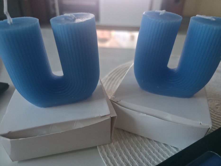 Świece  niebieskie do aromaterapi i granatowe proste NOWE