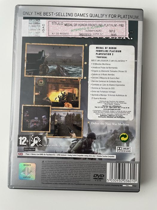 Medal of honor frontline - Jogo PS2