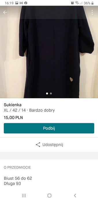 Sukienka granatowa