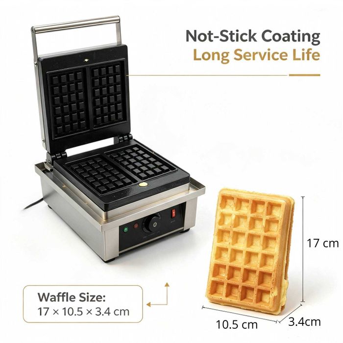 Gofrownica gofry belgijskie profesjonalna gastro żeliwna waffle maker CUKUS FY-4