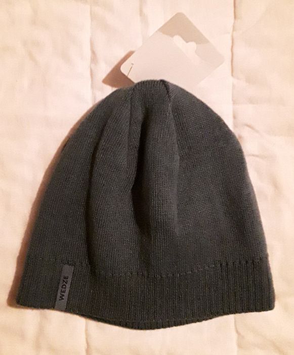 Gorro de ski adulto simples da Decathlon, azul petróleo, novo!