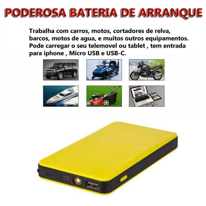 Power Bank with Battery Charger and Jump Starter Booster USB64552621540481124