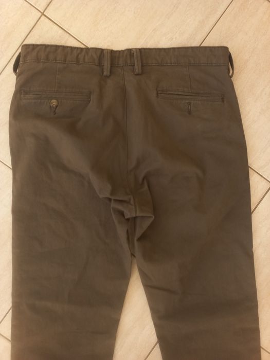 firmowe męskie spodnie -Dressman-33/32-L-Elastyczne