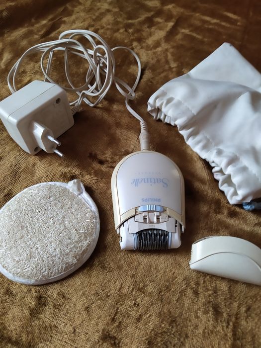 Depilator Philips Satinelle w zestawie