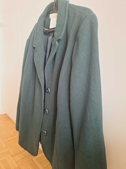 Płaszczyk wełninay butelkowy