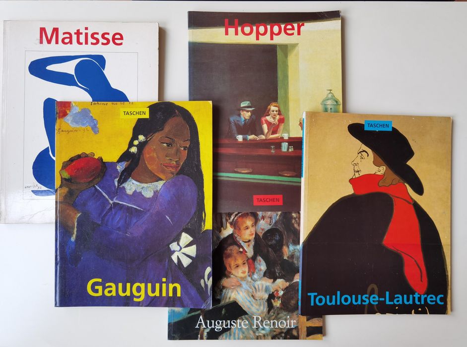 Coleção taschen 5 livros de arte