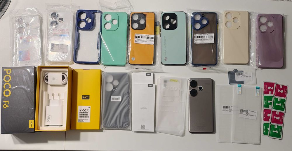 Poco f6 8gb / 256gb jak nówka, mega zestaw