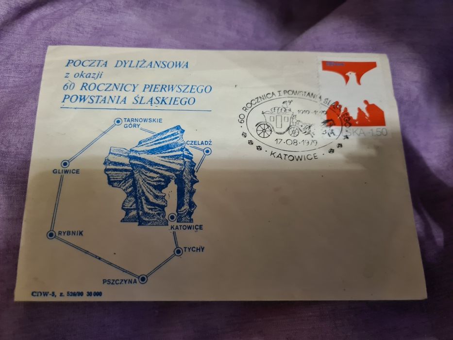 Poczta dyliżansowa z okazji 60 rocznica I Powstania Śląskiego 1979 rok