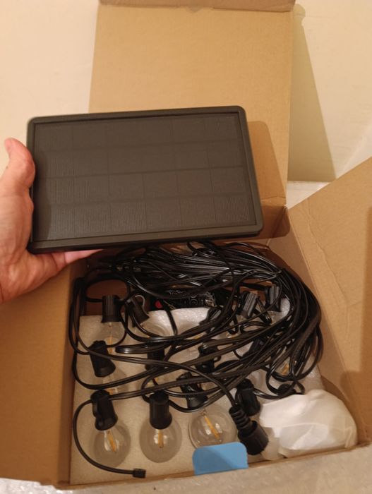 Luksusowe Solarne Lampki Sznurkowe G40 - Idealne na Taras i do Ogrodu!