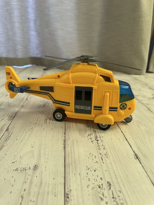 Іграшковий вертоліт на батарейках City Service Rescue Жовтий