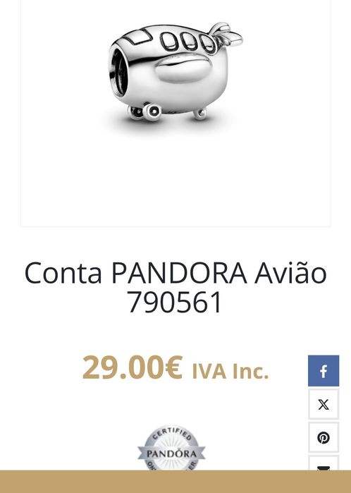 Pulseira Pandora malha snake em prata.