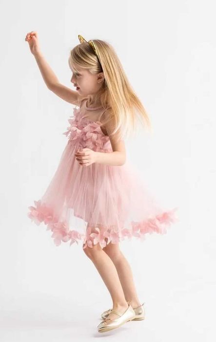 3d цветы платье для девочки