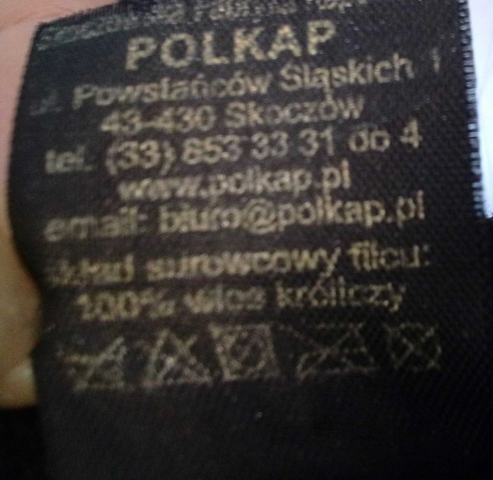 Kapelusz damski, włos króliczy, Polkap Skoczów