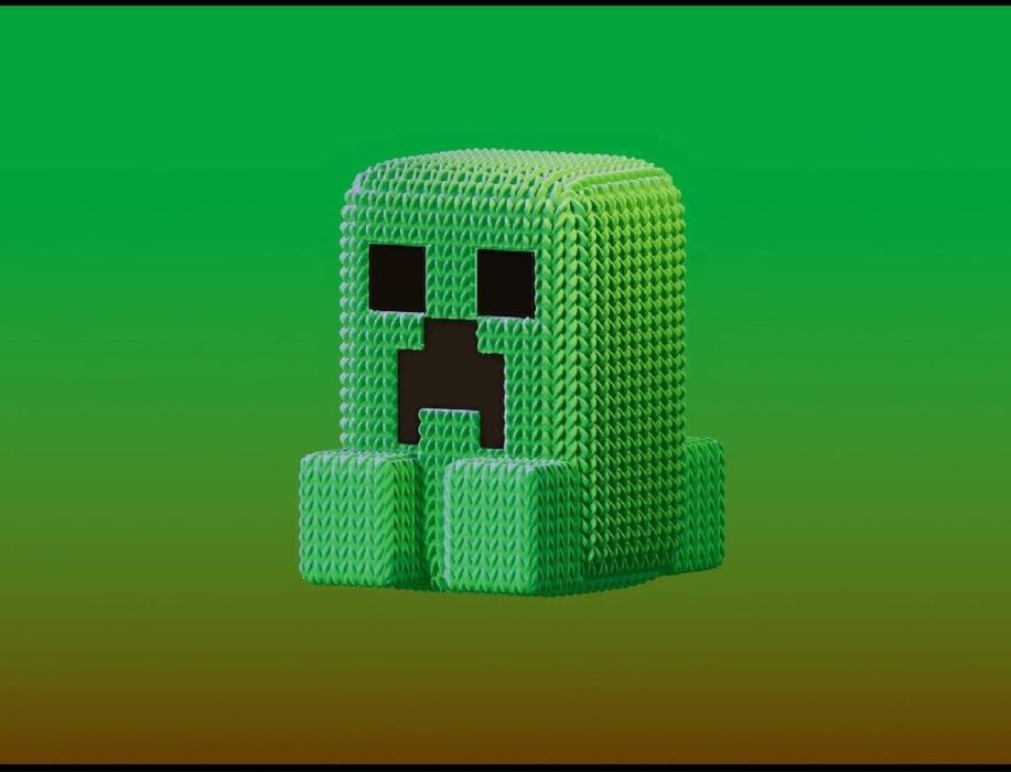 Minecraft Creeper 3D ‼️ фігурка Майнкрафт Крипер  Кіндер  джой