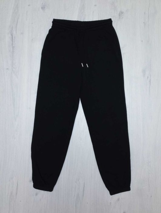H&M тёплые трикотажные спортивные штаны джоггеры на флисе хлопковые