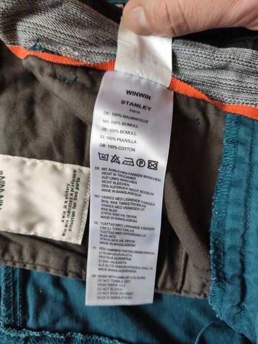 Win Win - niebieskie spodnie męskie / chłopięce S 28 CHINOSY