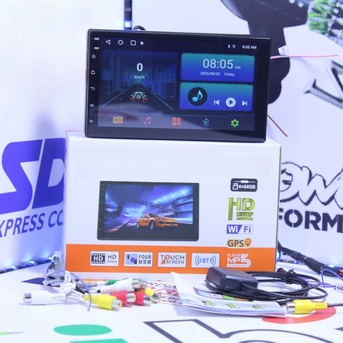 Radio 2 din GPS 7 Polegadas 4GB Ram 64Gb de armazenamento  NOVOS