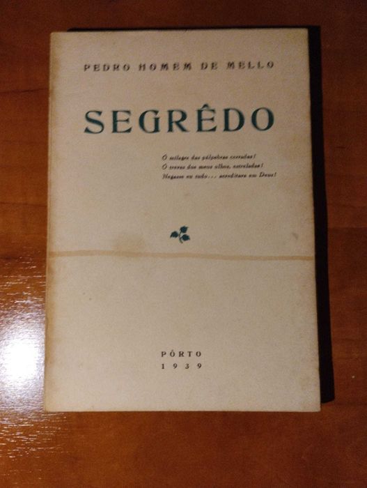 Livros de Pedro Homem de Mello - 1ªedição, autografados